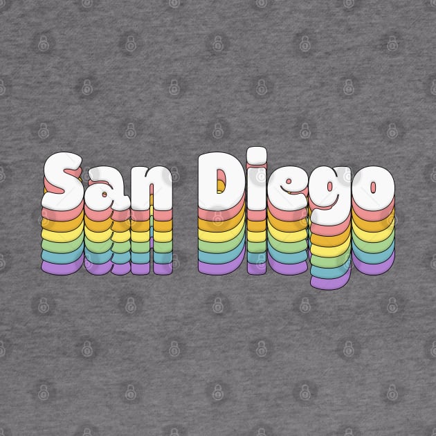 San Diego // Retro Typography Design by DankFutura